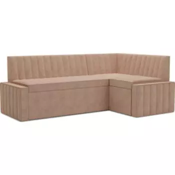Кухонный диван Mebel Ars Вермут правый угол (бежевый - Luna 061) 213х82х133 см