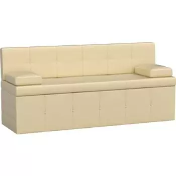 Кухонный диван Мебелико Лео эко-кожа бежевый