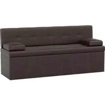 Кухонный диван Мебелико Лео эко-кожа коричневый