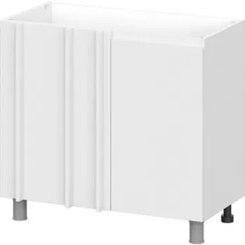 Кухонный гарнитур Арника Одри (Герда) 1,0 м стол угловой 10ус белый