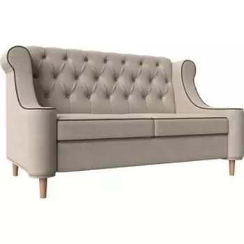 Кухонный прямой диван АртМебель Бронкс рогожка бежевый