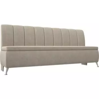 Кухонный прямой диван АртМебель Кантри рогожка бежевый