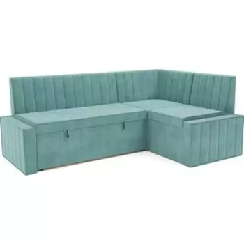 Кухонный угловой диван Mebel Ars Вермут (Голубой - Luna 089) 211х83х141 см (M11-23-12)