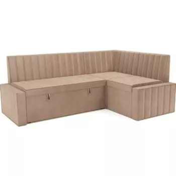 Кухонный угловой диван Mebel Ars Вермут (Кордрой бежевый) 211х83х141 см (M11-23-14)