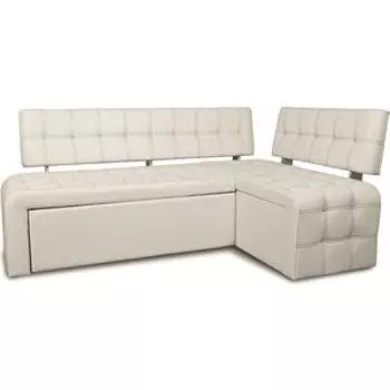 Кухонный угловой диван со спальным местом Бител Прага (ясень, Борнео крем)