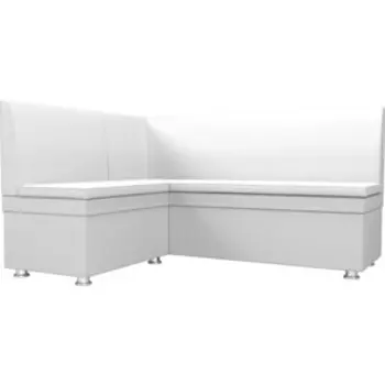 Кухонный уголок АртМебель Уют эко-кожа белый левый