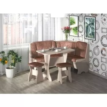 Кухонный Уголок Бител Орхидея -Однотон (Бодего Светлый, В.Коньяк) (BTL10000699)