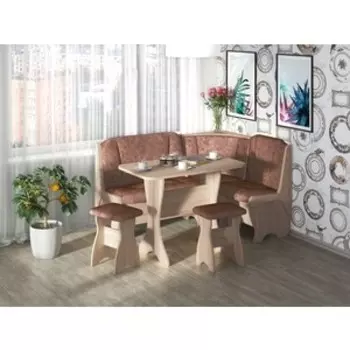 Кухонный Уголок Бител Орхидея -Однотон (Дуб Сонома, В.Коньяк) (BTL10000713)