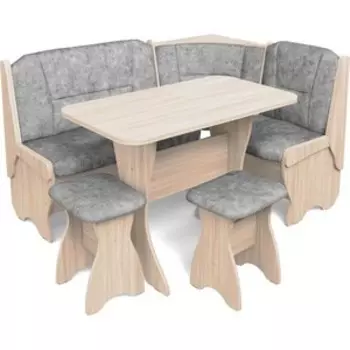 Кухонный Уголок Бител Орхидея Однотон (Ясень Светлый, В. Графит) (BIT001329)