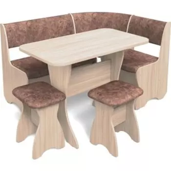 Кухонный Уголок Бител Тюльпан -Однотон (Ясень, В.Коньяк) (BTL10000763)