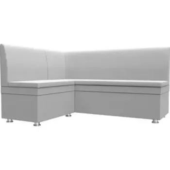 Кухонный уголок Мебелико Уют эко-кожа белый левый