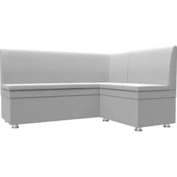 Кухонный уголок Мебелико Уют эко-кожа белый правый