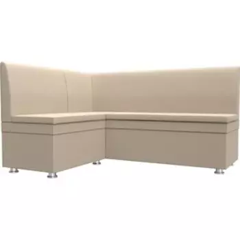 Кухонный уголок Мебелико Уют эко-кожа бежевый левый