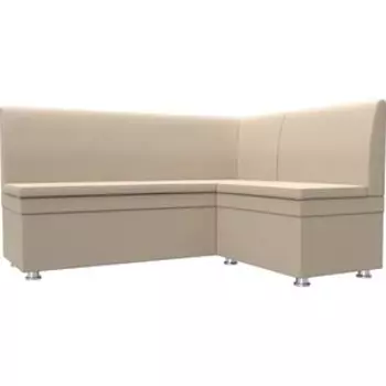 Кухонный уголок Мебелико Уют эко-кожа бежевый правый