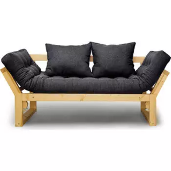 Кушетка Arsko Амбер сосна-черная рогожка