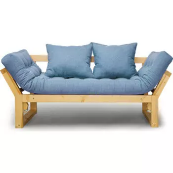 Кушетка Arsko Амбер сосна-синяя рогожка
