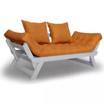 Кушетка Arsko Отман эмаль-оранжевая рогожка