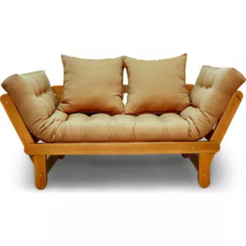 Кушетка Arsko Сламбер орех-бежевая рогожка