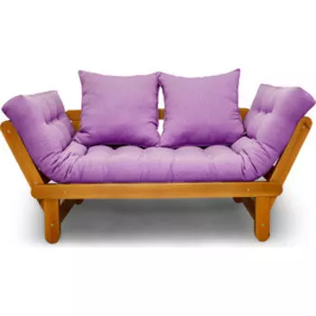 Кушетка Arsko Сламбер орех-фиолетовая рогожка