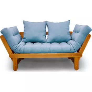 Кушетка Arsko Сламбер орех-синяя рогожка