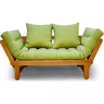 Кушетка Arsko Сламбер орех-зеленая рогожка