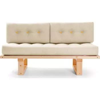 Кушетка Arsko Торн сосна-белая рогожка