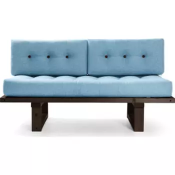 Кушетка Arsko Торн венге-синяя рогожка