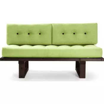Кушетка Arsko Торн венге-зеленая рогожка