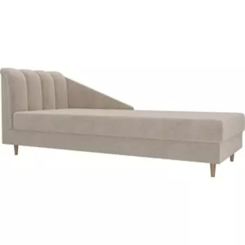 Кушетка АртМебель Астер велюр бежевый левый угол