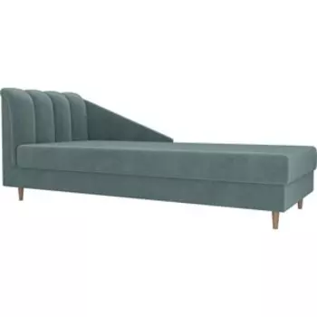 Кушетка АртМебель Астер велюр бирюза левый угол