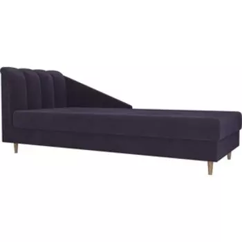 Кушетка АртМебель Астер велюр фиолетовый левый угол