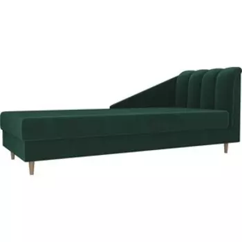 Кушетка АртМебель Астер велюр зеленый правый угол