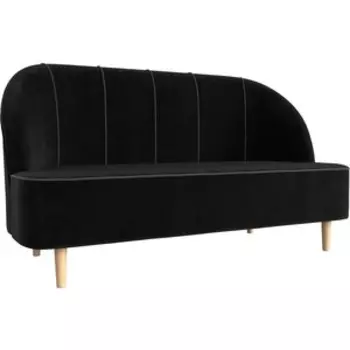 Кушетка АртМебель Фелини велюр черный