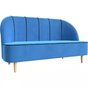 Кушетка АртМебель Фелини велюр голубой