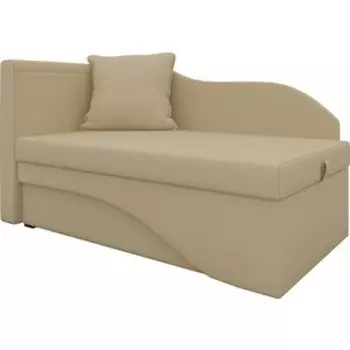 Кушетка АртМебель Грация эко-кожа бежевый левый