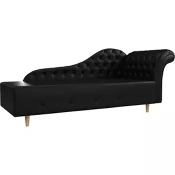 Кушетка АртМебель Камерон экокожа черный