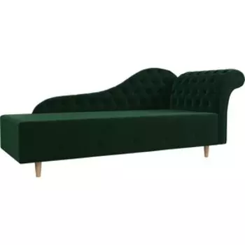 Кушетка АртМебель Камерон велюр зеленый