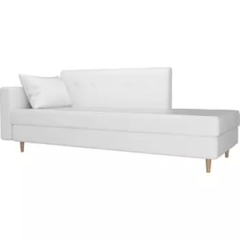 Кушетка АртМебель Селена экокожа белый левый угол