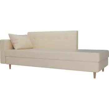 Кушетка АртМебель Селена экокожа бежевый левый угол