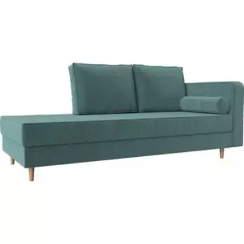 Кушетка Лига Диванов Прайм велюр бирюза правый угол