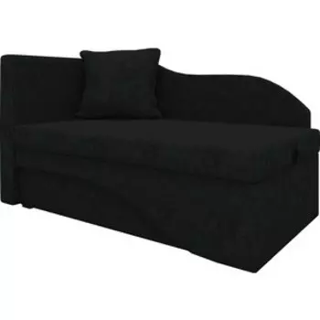 Кушетка Мебелико Грация микровельвет черный левый