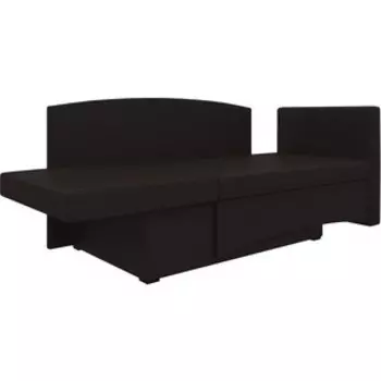 Кушетка Мебелико Принц эко-кожа черный левый