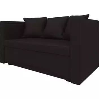 Кушетка Мебелико Принц эко-кожа черный правый