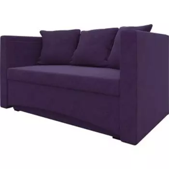 Кушетка Мебелико Принц микровельвет фиолетовый правый