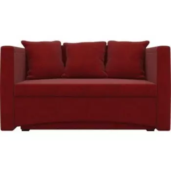Кушетка Мебелико Принц микровельвет красный правый
