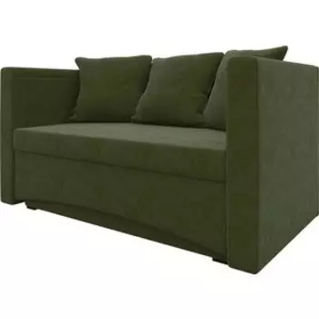 Кушетка Мебелико Принц микровельвет зеленый левый