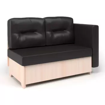 Кушетка Шарм-Дизайн Гамма 120 правый вяз экокожа шоколад