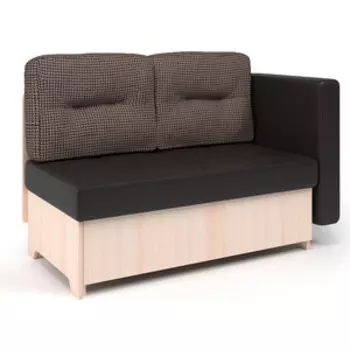 Кушетка Шарм-Дизайн Гамма лайт правый вяз экокожа шоколад и Корфу