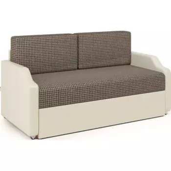 Кушетка Шарм-Дизайн Малыш корфу коричневый и экокожа беж