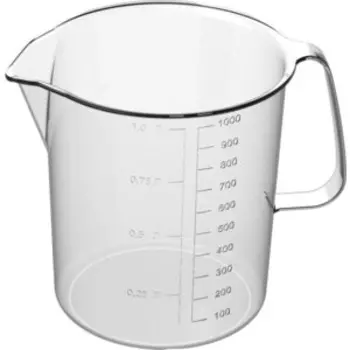 Кувшин Бытпласт мерный 1 л (бесцветный)